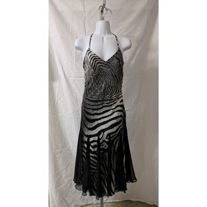 Alberto Makali 100% silk beaded dress